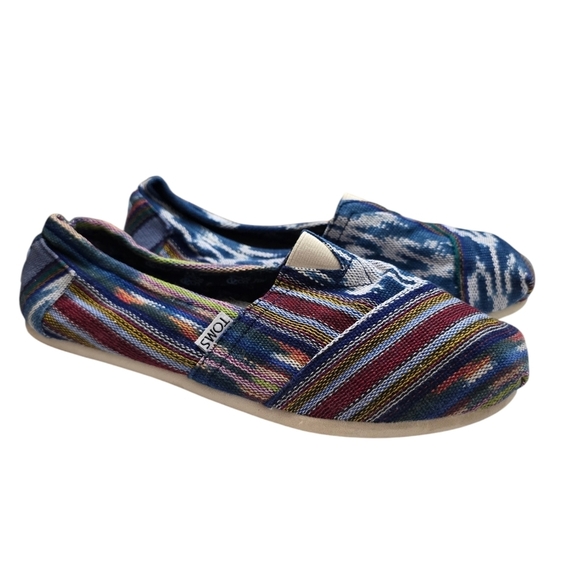 Toms Shoes - Toms Tribal Striped Flats W9